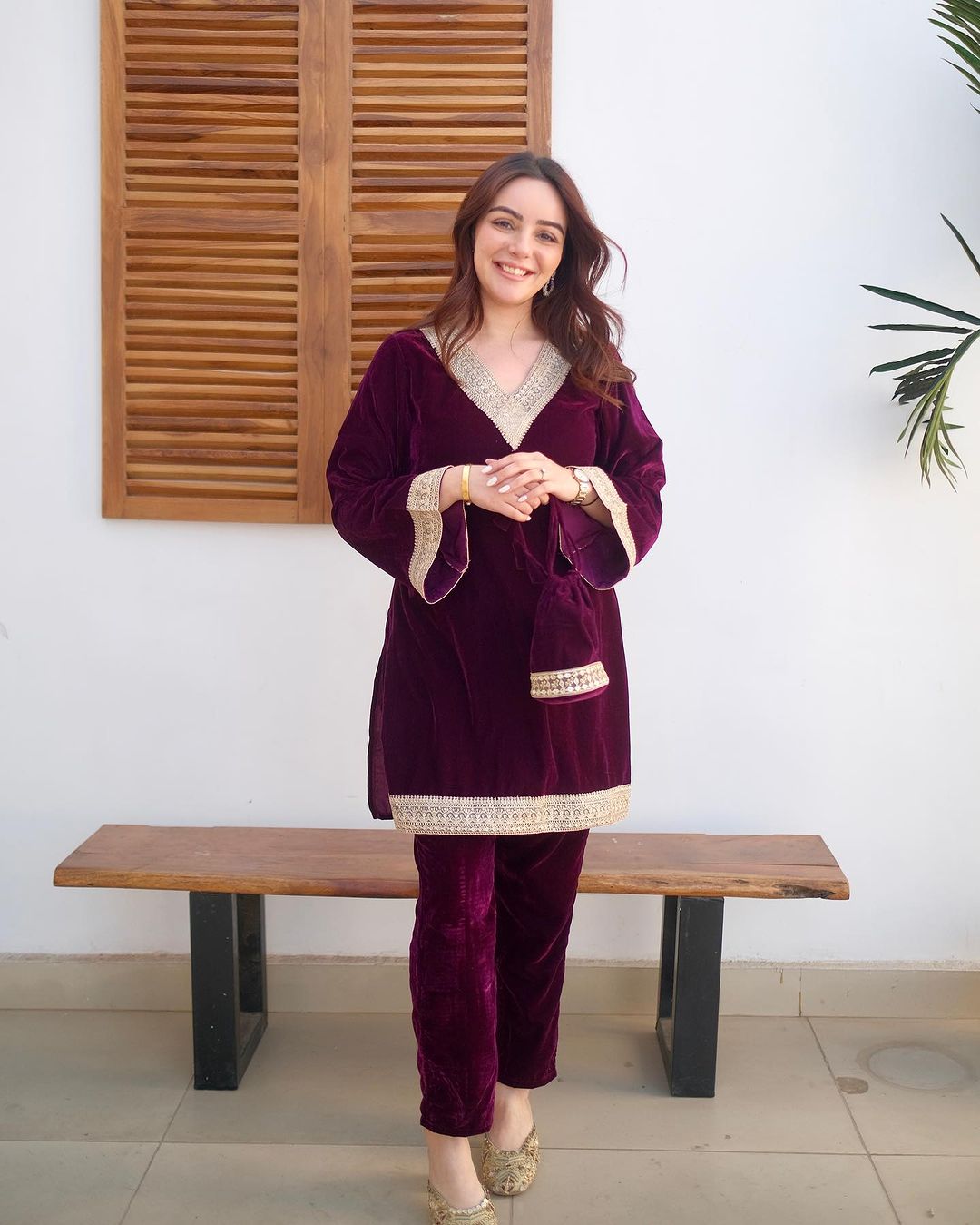 Pakistani Velvet Suit Set